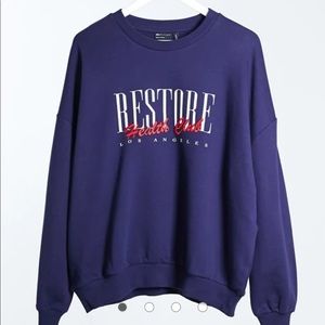 NEW ASOS DESIGN sweatshirt w/ retro restore print